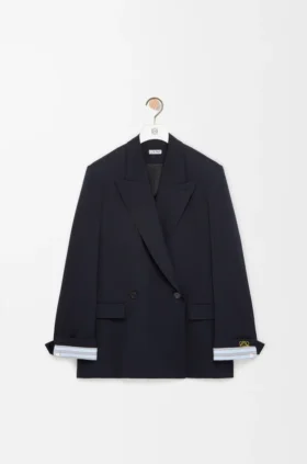 Zweireihige Jacke aus Wollmischung